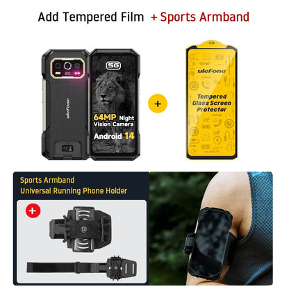 Ulefone Armor 27 Pro 5G Rugged Phone 10600mAh Smartphone 50MP Camera 64MP Night Android 14 Up to 24GB+256GB NFC Waterproof Phone - Price Value Store