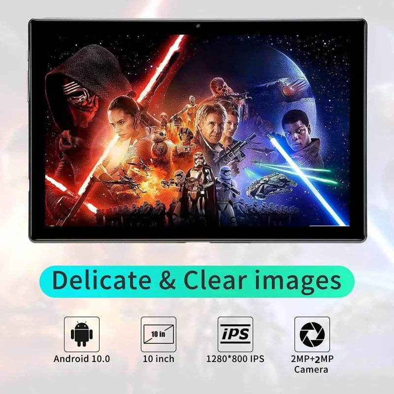 Hot Sales 10.1 INCH Android 9.0 WIFI Tablet 2GB RAM 32GB ROM RCT Dual Camera Quad Core 1280*800 IPS Screen 5000mAh Battery - Price Value Store