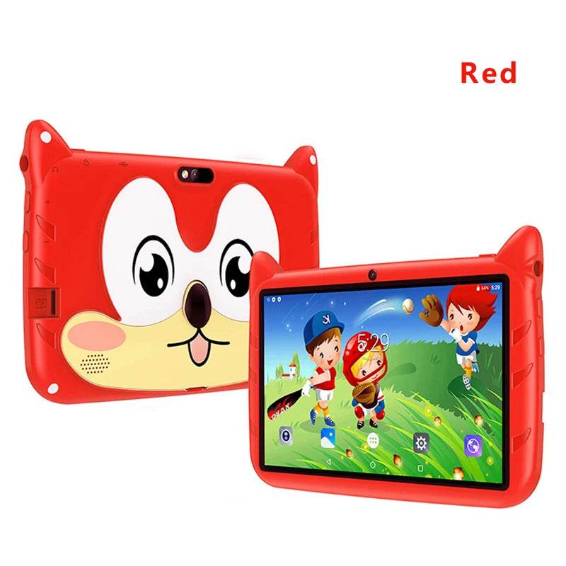 New 7 Inch Cartoon Pattern Kids Tablets Quad Core 4GB+64GB ROM Bluetooth 5G WiFi Learning Education Games Tablet Children's Gift - Price Value Store