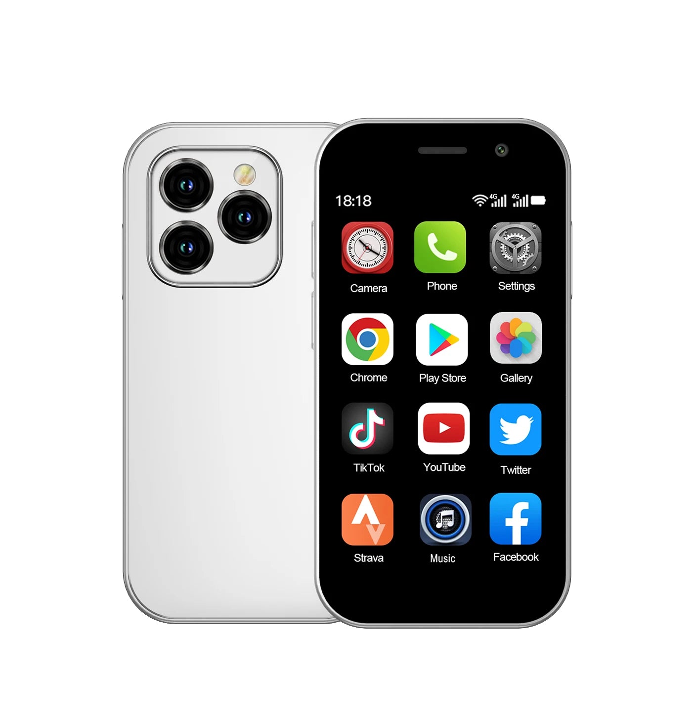 2024 New SERVO KING8000 Mini Smartphone Android 4G LTE Global GPS 3" Display 5MP Camera WIFI Small Mobile Phones 2000mAh Battery