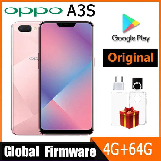 OPPO A3S smartphone global firmware 6.2-inch CPU Qualcomm Snapdragon 450 4230mAh camera 13MP Android 8.1 used phone - Price Value Store