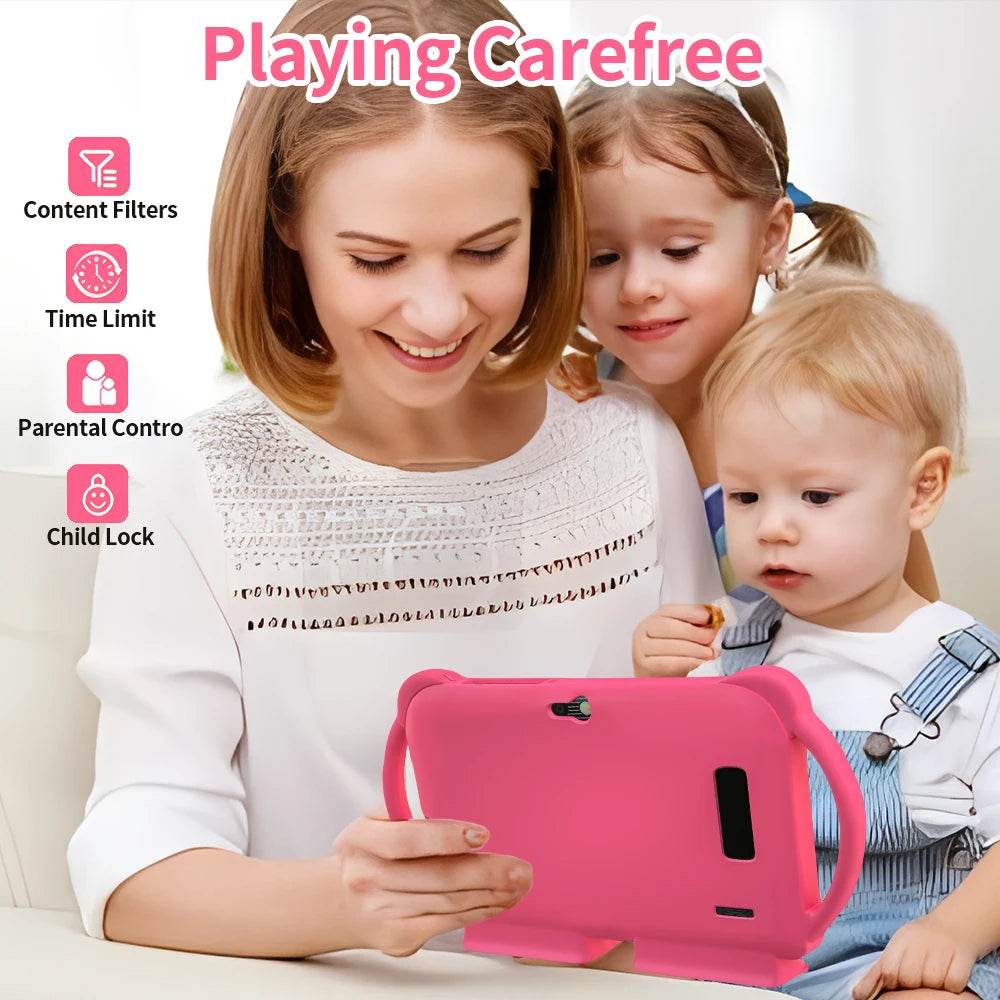 2025 New 7 Inch 5G WIFI Children's Tablet 4GB RAM 64GB ROM Portable Mini Tablet Quad Core Dual Camera 4000mAh Android 13 - Price Value Store