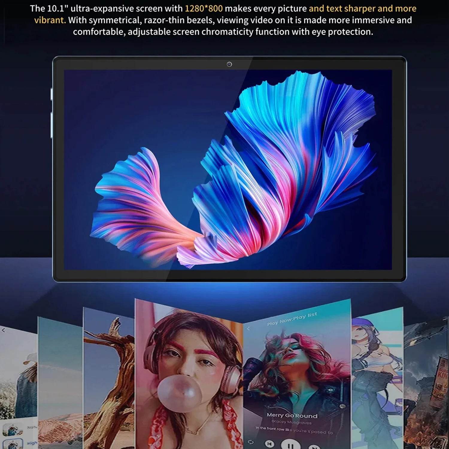 BDF Android 10.1 Inch Tablet Pc Google Play Octa Core Dual Cameras Dual SIM 3G Phone Call Tablets Bluetooth Wifi 4GB+ 64GB ROM - Price Value Store