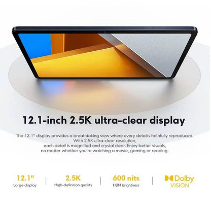 Global Version POCO Pad Tablet 8GB 256GB Snapdragon 7s Gen 2 Octa core 12.1'' 120Hz 2.5K Display 33W 10000mAh Battery - Price Value Store