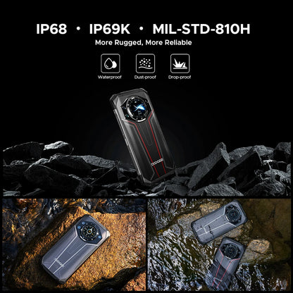World Premiere DOOGEE S119 Rugged Phone 6.72" FHD+ IPS Screen 8GB 512GB 100MP AI Main Camera 10200mAh Battery 33W Android 14 NFC