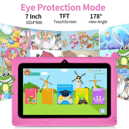 BDF K2 New 5G Kids Tablet 7 Inch Quad Core 4GB RAM 64GB ROM Android 9.0 Google Learning Education Games Tablets WiFi Bluetooth - Price Value Store