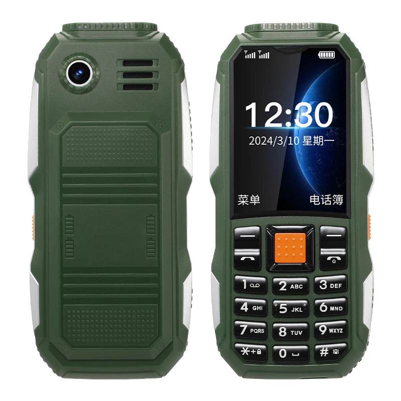Durable Small Size Mini Rugged Outdoor Mobile Phone Push Button Battery FM Quick Dial Long Standby Two Flashlight Lound Sound - Price Value Store