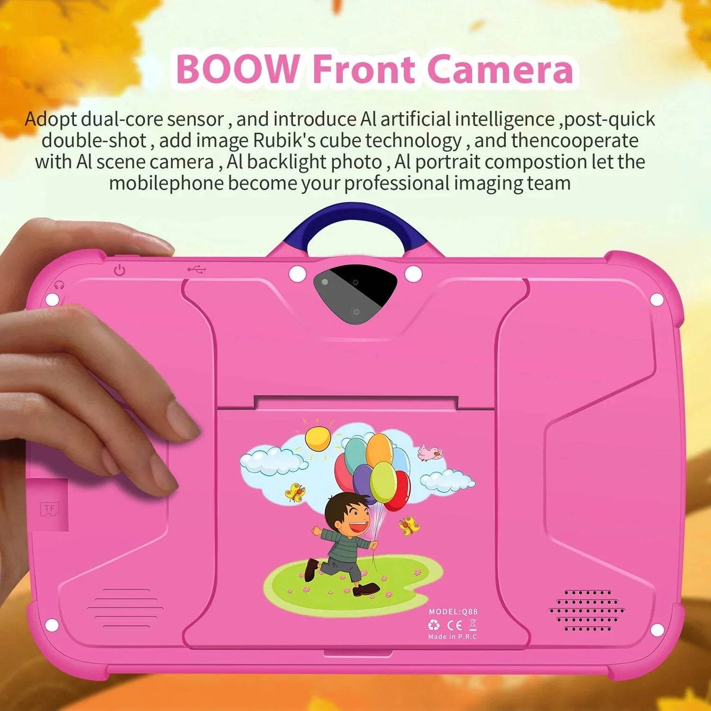 New Cartoon Pattern Kids Tablet 7.0 Inch Quad Core 4GB RAM 64GB ROM Android Learning Education Games Tablets Children's Gifts - Price Value Store