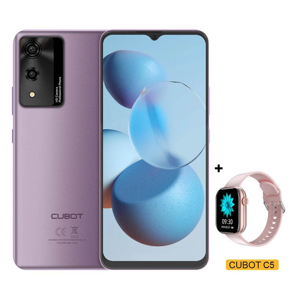 Android Smartphone Cubot A10, 12GB RAM (4GB+8GB), 128GB ROM, Octa-core, 6.56-Inch 90Hz Screen, 5100mAh, 48MP, 5G WiFi, 4G Phone - Price Value Store