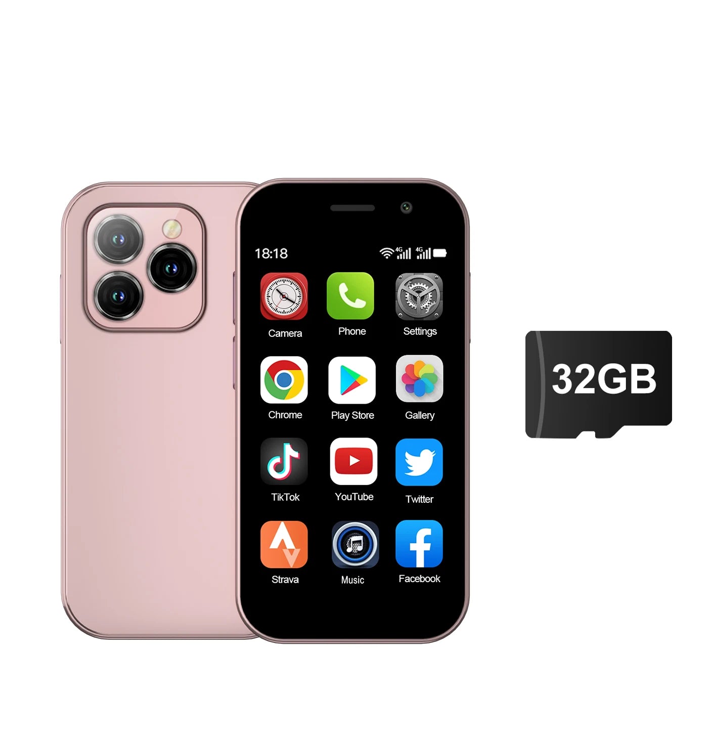 2024 New SERVO KING8000 Mini Smartphone Android 4G LTE Global GPS 3" Display 5MP Camera WIFI Small Mobile Phones 2000mAh Battery