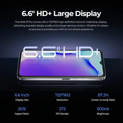 [World Premiere] HOTWAV Note 13 Pro Smartphone 6.6'' HD+ Android 13 16GB+256GB Octa-Core Mobile Phone 50MP 5160mAh Cellphone - Price Value Store