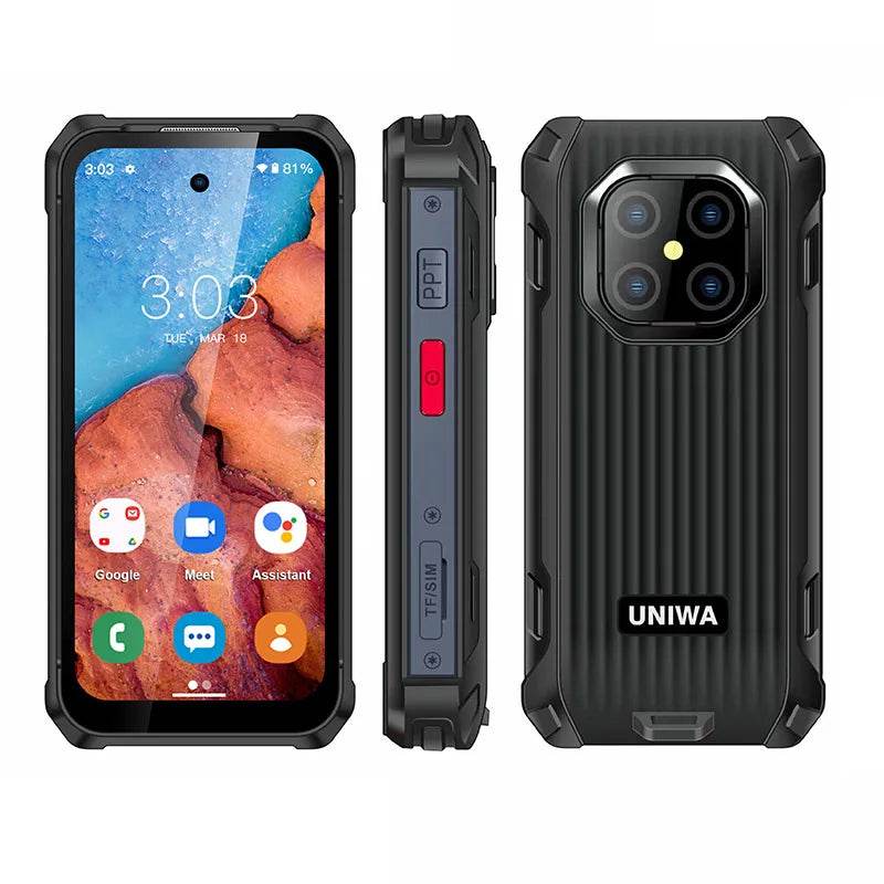 2025 NEW UNIWA MAXo 4G Mini Rugged Smartphone 3.88 Inch Small IPS Screen 6GB+128GB IP68 Android12 3000mAh Face ID Unlock Phone - Price Value Store
