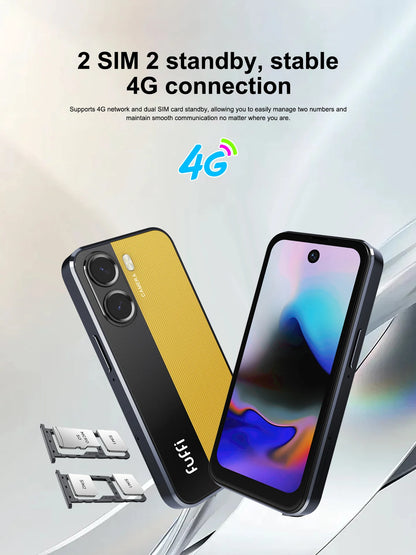 Fuffi Mini X7 Pro Phone 4G LTE Android10.0 Smartphone 4GB RAM 128GB ROM 4" Display 5MP Camera Dual SIM With Play Store WhatsAPP