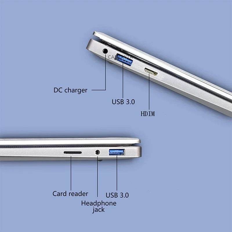 14.1 Inch Celeron N4000 Windows 11 Pro commercial office work Laptop - 8G RAM MAX 1TB SSD - 2.4G & 5.0G WiFi, Bluetooth - Price Value Store
