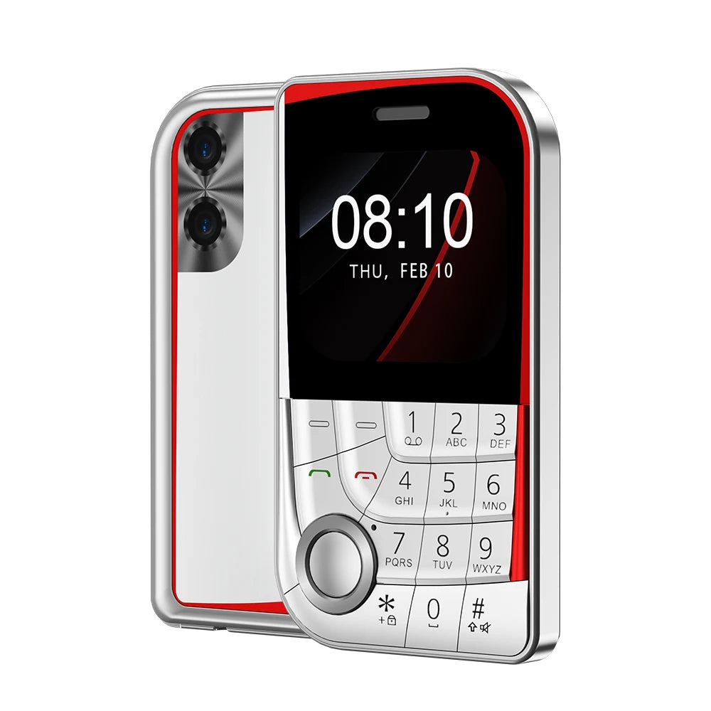 SERVO V10 Dual SIM Mobile Phone Magic Voice Speed Dial FM Radio Camera Flashlight Type-C Port 2.01" Screen Key Feature Cellphone