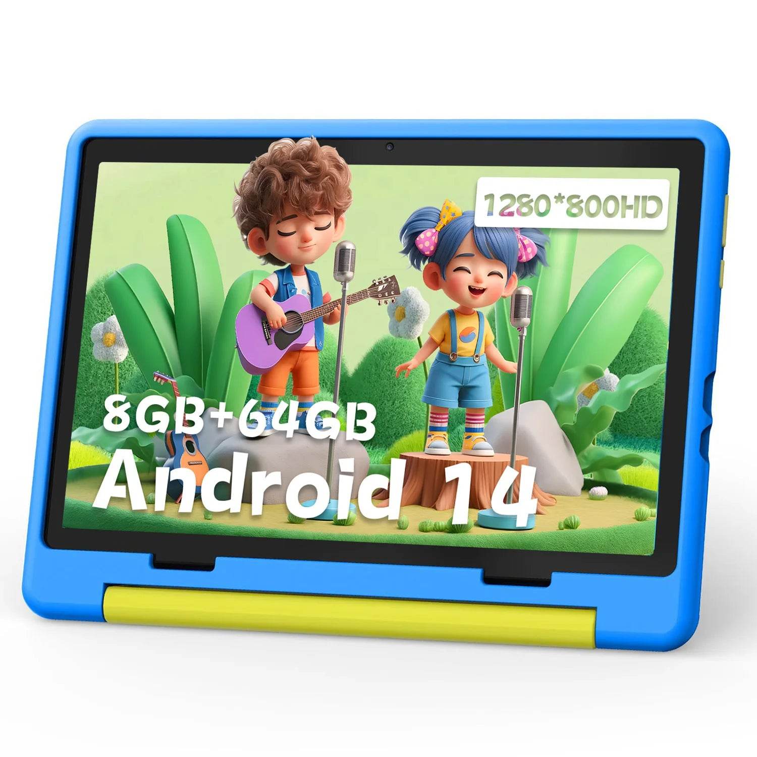 Kid Tablet 10 Inch Android 14 Octa Core 8GB RAM 64GB ROM 128GB Expandable 5000mAh WiFi Bluetooth Children's Gift Kids Software - Price Value Store