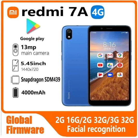 Xiaomi Redmi 7A smartphone 4G All Network 1440x720 13MP Global Firmware used phone - Price Value Store