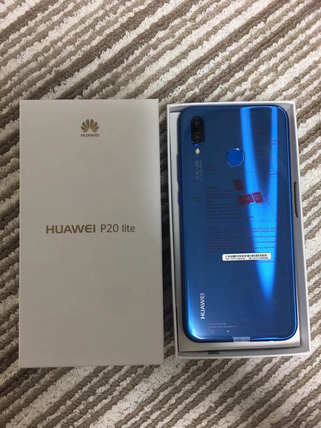 Huawei P20 Lite Smartphone Android 16MP+24MP Camera 5.84 inch 4G+128GB ROM 5G Network Mobile phones Google Play Store Cellphones - Price Value Store