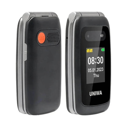 UNIWA V202T 4G Feature Phone Speed Dial Flip Cellphone 1450mAh SOS Big Button Loud Sound for Elderly Russian Keyboard Mobile - Price Value Store