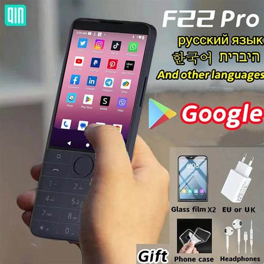 New Qin F22 Pro Smart Touch ScreenPhone Wifi 5G+3.5 Inch 4GB 64GB Add Google Store Android QinGlobal Version Mobile Phone - Price Value Store