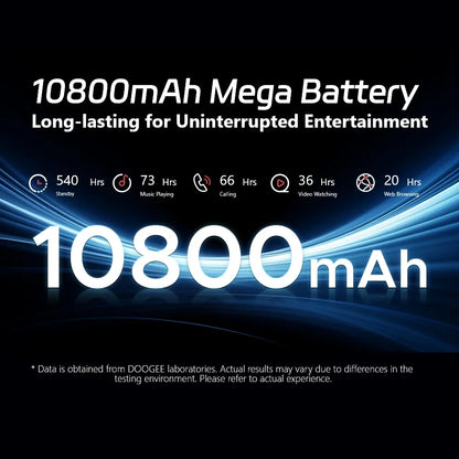 Global Version DOOGEE S Cyber Rugged Phone 6.58" 90Hz IPS Screen 8GB+256GB Android 14 10800mAh Large Battery 50MP AI Main Camera