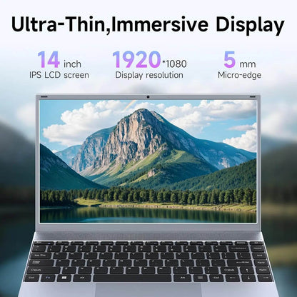 14 Inch Laptop J3710 8GB RAM 256GB SSD Windows 11 For Students And Business - Price Value Store