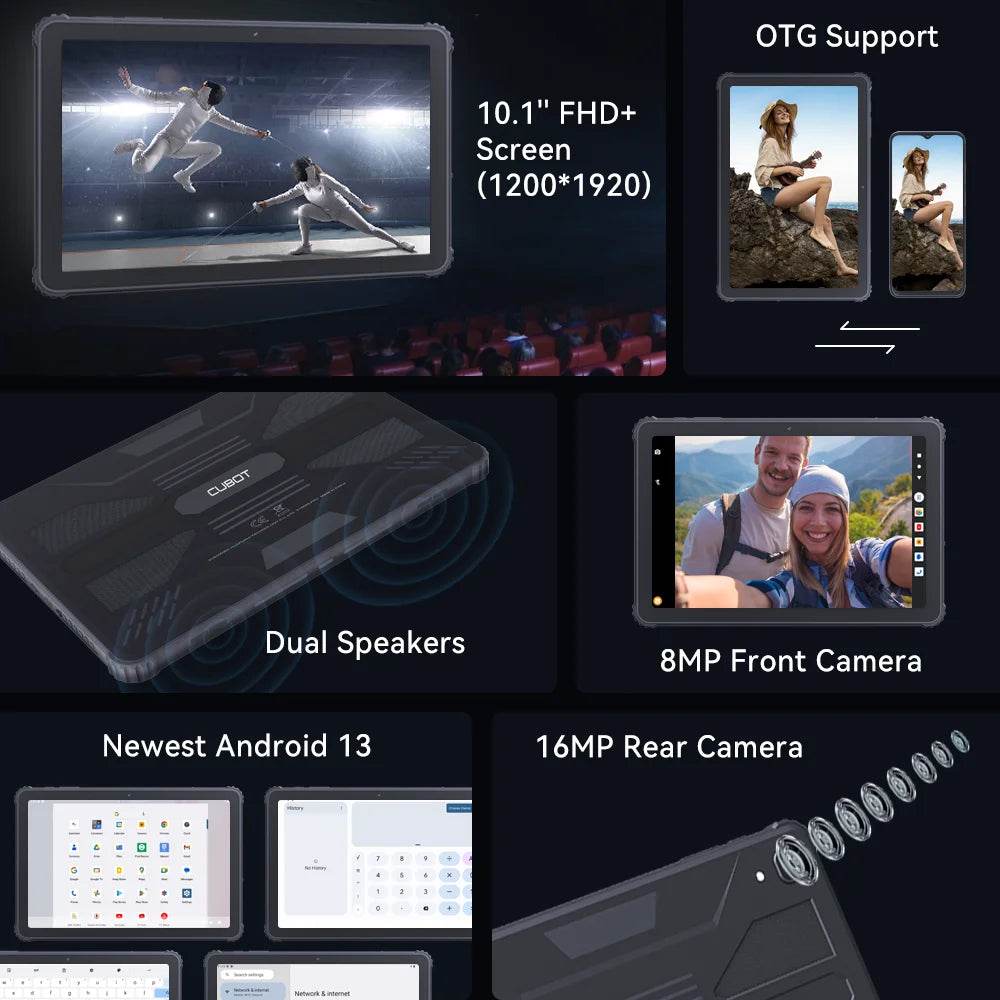 Cubot TAB KINGKONG, Rugged Tablet Android 13, IP68 Waterproof, 16GB+256GB, Add to Cart & Collection,Coming Soon - Price Value Store