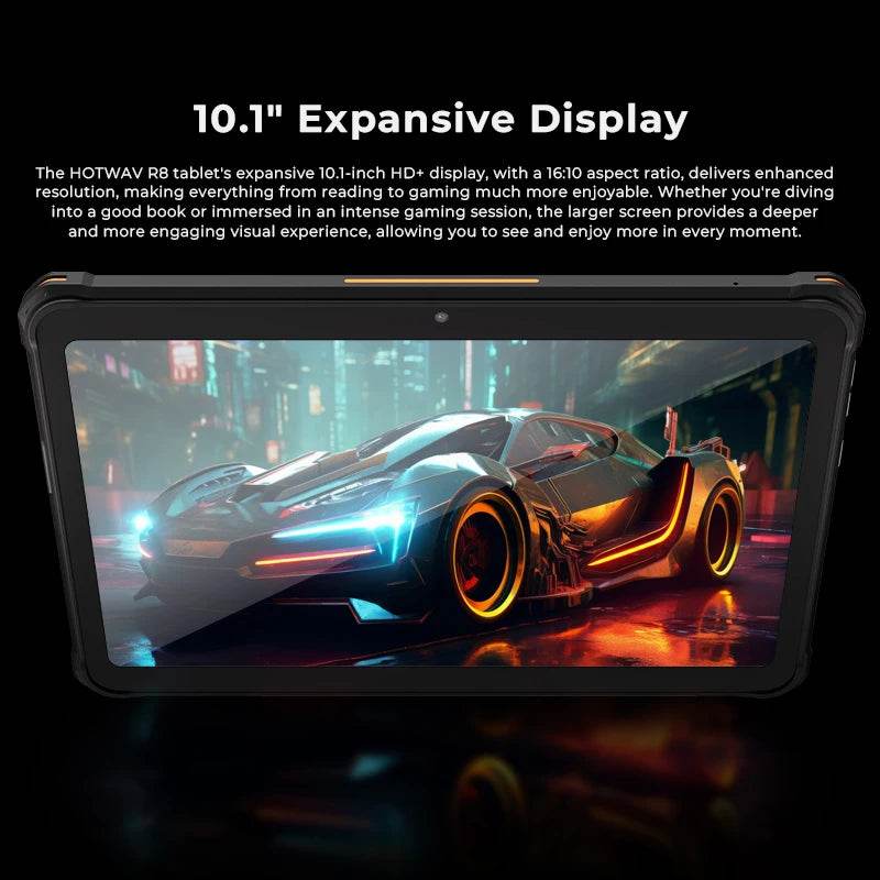 HOTWAV R8 Rugged Tablet Android 14 10.1 inch HD+10800mAh Battery 5MP+13MP Camera tablets 4GB+128GB 8-core tablet Global - Price Value Store