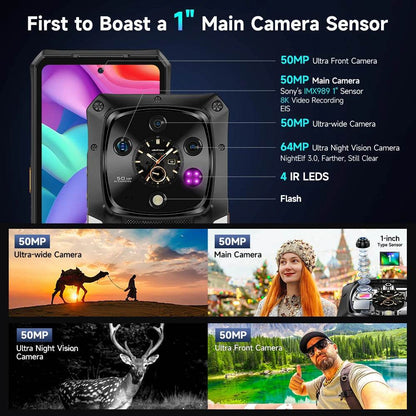 Ulefone Armor 28 Pro 5G AI Rugged Phone 512GB ROM Smartphone 120W MTK Dimensity 7300 10600mAh 6.67”AMOLED 64MP Mobile phone - Price Value Store