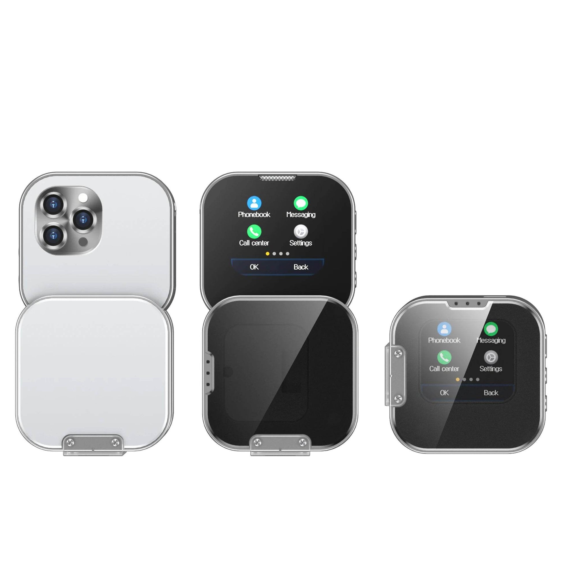 SERVO i19 Rotate Mini Touch Mobile Phone Dual SIM Standby Bluetooth Dialer MP4 Player Magic Voice 2G Small Rotating Screen Phone - Price Value Store