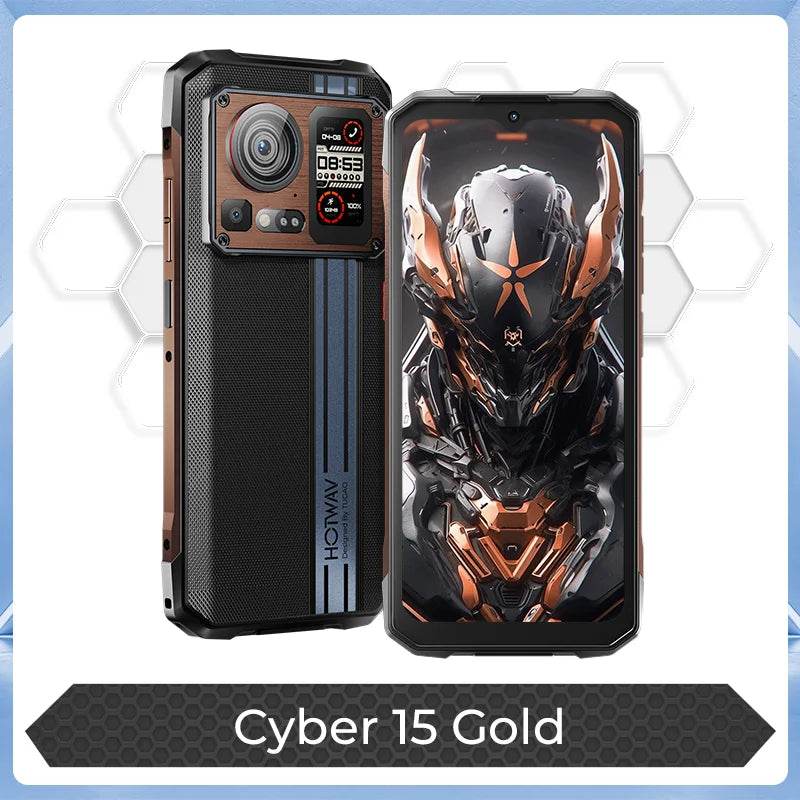 HOTWAV Cyber 15 Rugged Smartphones G99 Gaming Phones 200MP Outdoor Shooting Cellphones On Sale 6.6'' FHD+ 120Hz 12GB 256GB - Price Value Store