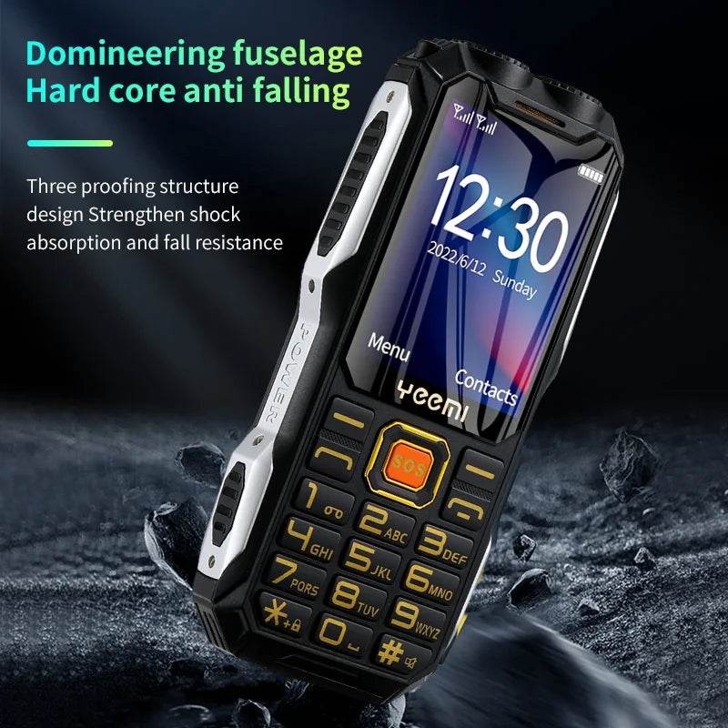 Q8 GSM 2G Rugged Mobile Phone Big Battery Double Flashlight 2.4inch HD Screen Dual Sim Large Button Cheap Cellphone For Elderly - Price Value Store