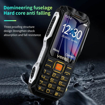 Q8 GSM 2G Rugged Mobile Phone Big Battery Double Flashlight 2.4inch HD Screen Dual Sim Large Button Cheap Cellphone For Elderly - Price Value Store
