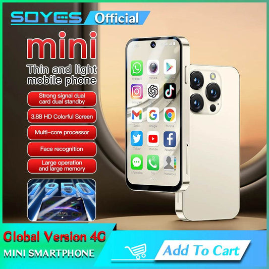 SOYES XS19 Pro 4GB RAM 64GB ROM Android 12.0 Smartphone 1950mAh Face ID 4G LTE Type-C OTG 3.88‘’ Screen Small Phone - Price Value Store