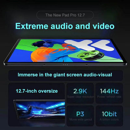 Lenovo XIAOXIN Pad Pro12.7 2025 Entertainment Office Learning Game Tablet Super Interconnection Tianji 8300 2.9k 144Hz Gray - Price Value Store