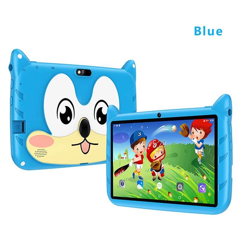 New 7 Inch Cartoon Pattern Kids Tablets Quad Core 4GB+64GB ROM Bluetooth 5G WiFi Learning Education Games Tablet Children's Gift - Price Value Store