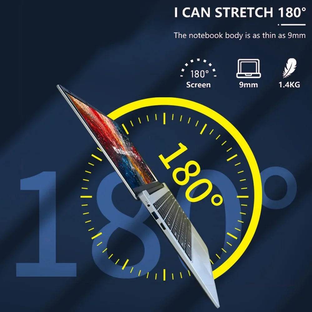 14.1 Inch Celeron N4000 Windows 11 Pro commercial office work Laptop - 8G RAM MAX 1TB SSD - 2.4G & 5.0G WiFi, Bluetooth - Price Value Store