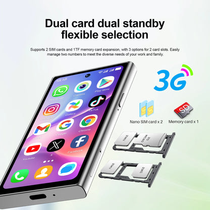 SERVO S27 Mini Android Little Smartphone 3G WCDMA 16GB ROM Play Store WiFi Face Unlock 4.0" Cute Cellular Phone Dual SIM Standby