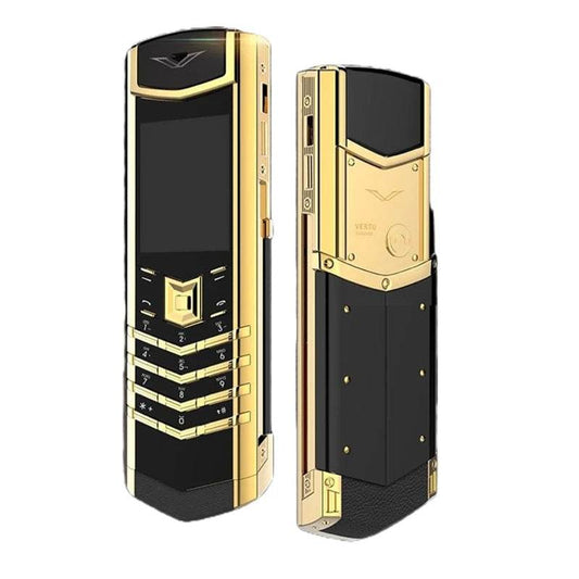 Elegant Metal Signature Handmade Mobile Phone Dual SIM Bluetooth Dialer Ebook Luxury Feature Classic Senior Phone for Elderly - Price Value Store