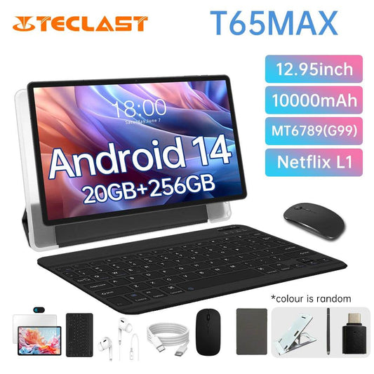Teclast T65MAX Tablet MT6789(G99) 8-core 2.2GHz/ 8GBRAM/256GB ROM/12.95inch 1200×1920iPS/WIFI5G/4G/10000mAh/Type-C/13MP+8MP Came - Price Value Store