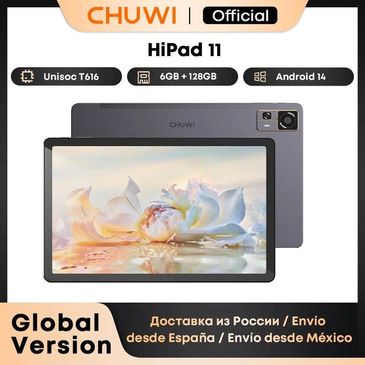 CHUWI HiPad 11 Tablet 10.95inch 1920x1200 FHD 4G LTE Unisoc T616 6GB LPDDR4 128GB Android 14 Tablet PC for Gaming Widevine L1 - Price Value Store