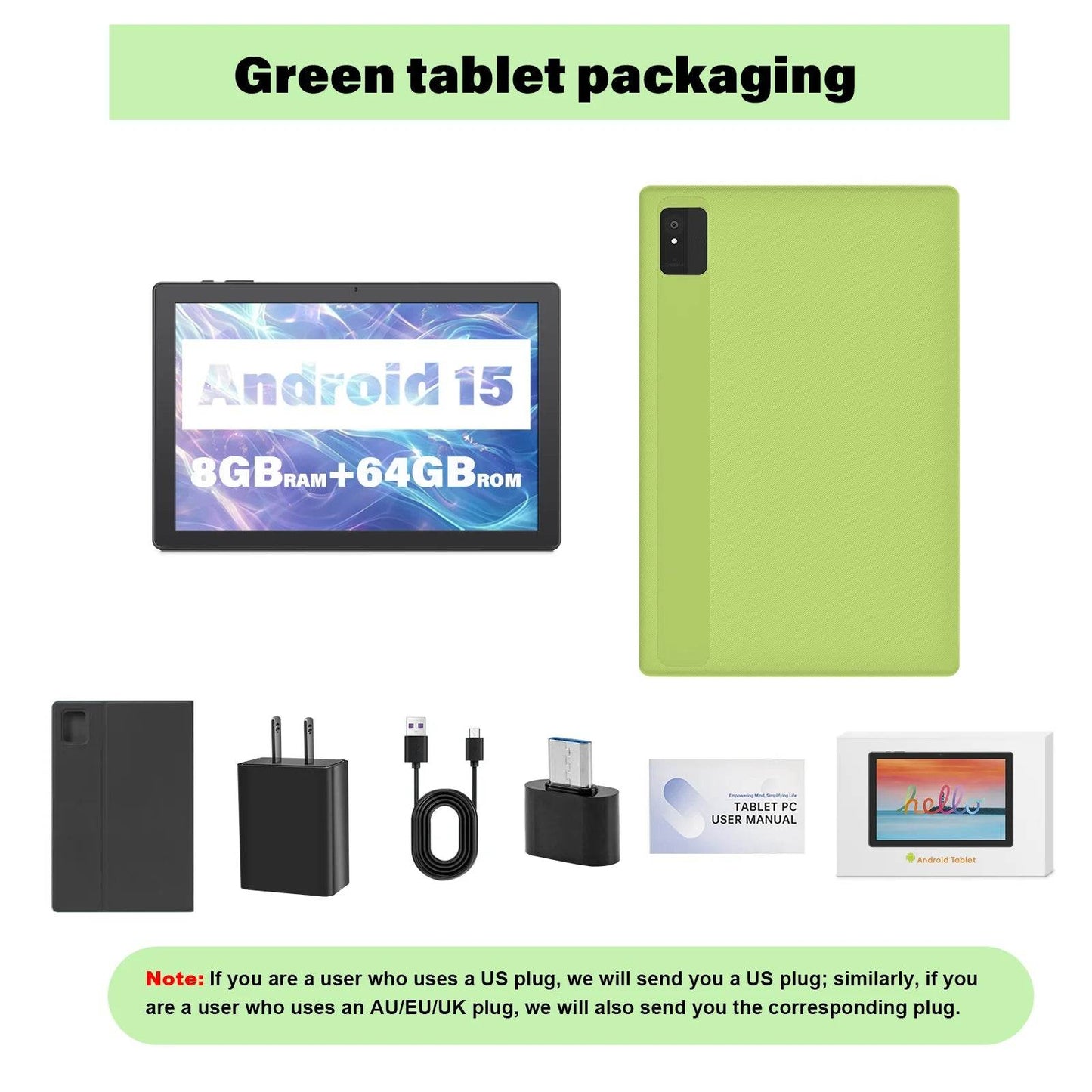 ANRY 2025 10.1 Inch 5G Wifi A523 Tablet Android 15 8GB(4+4Expand) RAM+64GB ROM IPS Display 5000Mah Dual Camera Octa-core Tablets - Price Value Store
