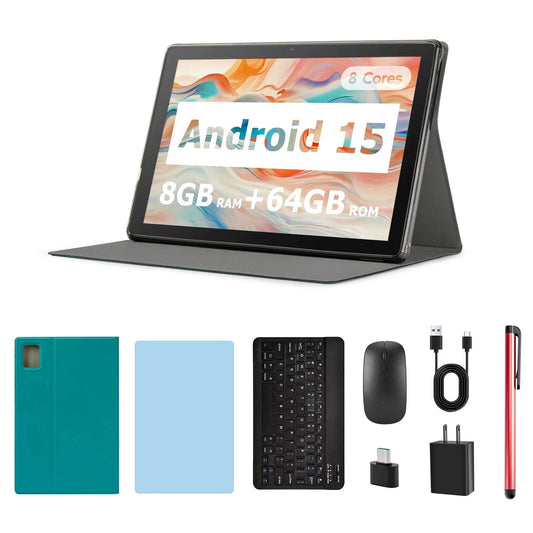 ANRY 2025 Android 15 IPS Display 10.1 Inch 8GB(4+4 Expand) RAM+64GB ROM Tablet 5000Mah Dual Camera 5GWifi A523 Octa-core Tablets - Price Value Store