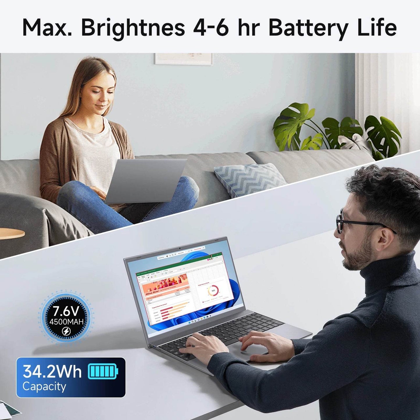 15.6 Inch Laptop J3710 8GB RAM 256GB SSD Windows 11 For Students And Business - Price Value Store