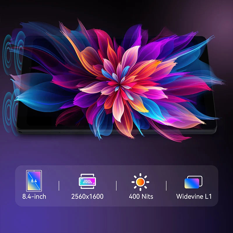 Headwolf FPad7 tablet 8" FHD Display Android 15 MTK Dimensity 7050 CPU 2560x1600 IPS/16GB+256GB/ 4G LTE 4G LTE Global Version
