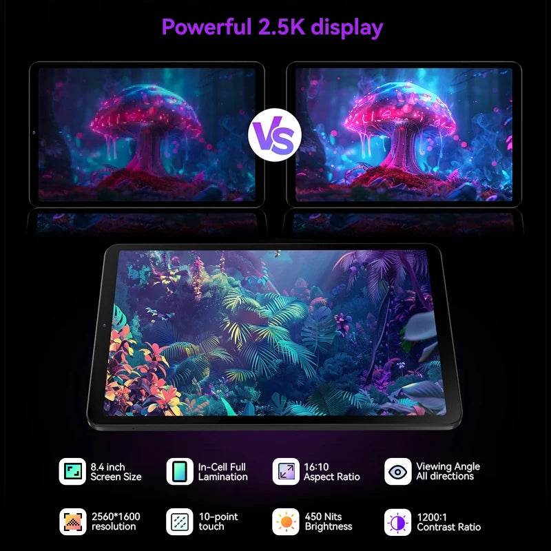 HEADWOLF FPad 6 Andorid 15 tablet 8.4 inch 8GB RAM 128GB ROM MTK G99 Octa-core 4G SIM 6500 mAh Battery - Price Value Store
