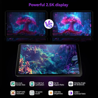 HEADWOLF FPad 6 Andorid 15 tablet 8.4 inch 8GB RAM 128GB ROM MTK G99 Octa-core 4G SIM 6500 mAh Battery - Price Value Store