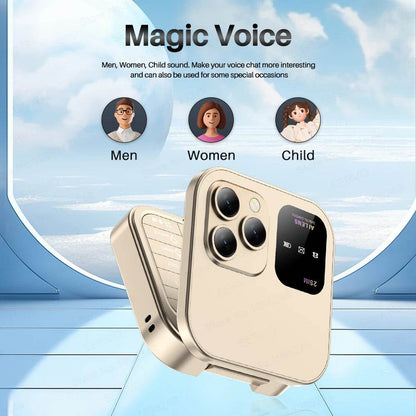 SERVO i16 PRO Foldable Mini Mobile Phone 2G Dual SIM Card Speed Dial Magic Voice 1.77''Screen 3.5mm Jack Flip Cellphone Type-C - Price Value Store