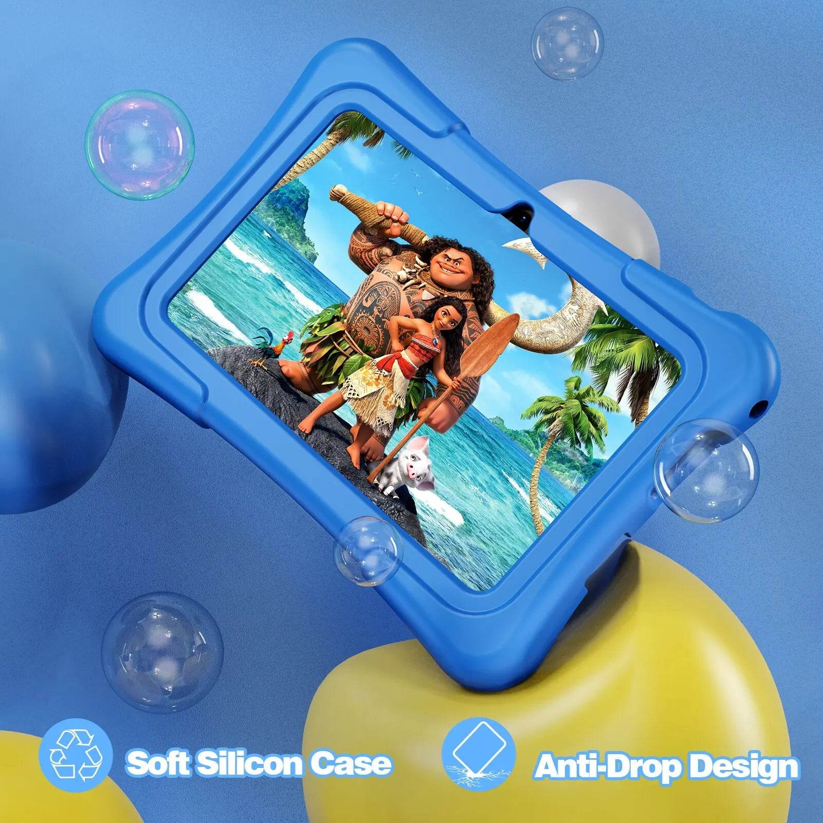 PRITOM Tablet for Kids 7 Inch Android 11 32 GB WiFi Bluetooth Dual Camera Educational Software Installed with Proof Case - Price Value Store