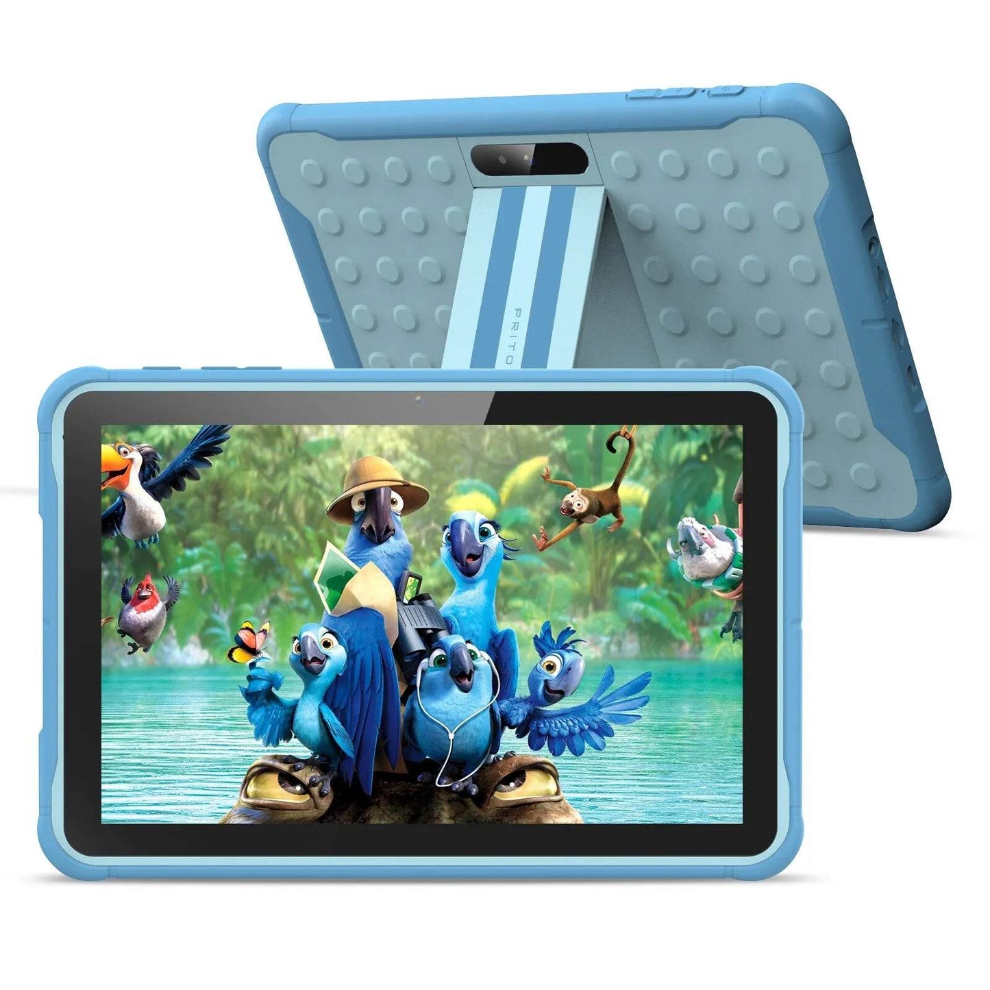 Pritom 10 Inch Kids Tablet Android 13 Go WIFI Quad Core Processor 2GB RAM 64GB ROM YouTube with Case - Price Value Store